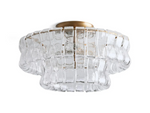 Ghiaccio Glass Flush Mount