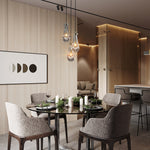 Raindrop Round Chandelier 8"