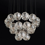 Boulle Round Cluster Chandelier 24"