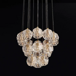 Boulle Round Cluster Chandelier 19"