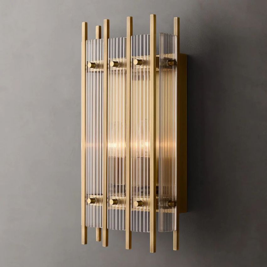 Sanrico Glass Rectangle Wall Sconce