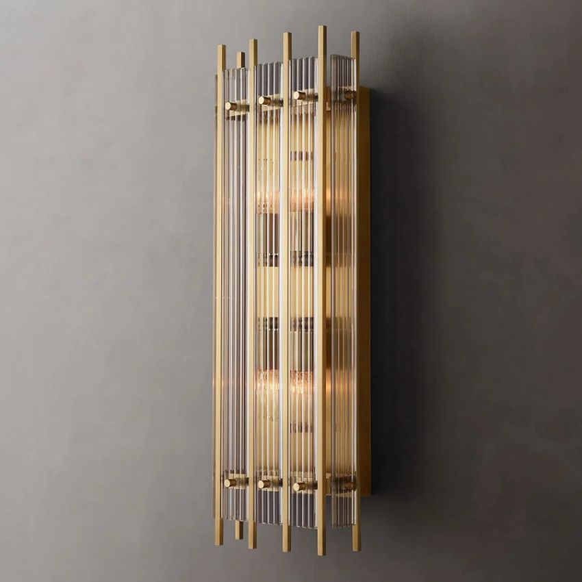 Sanrico Glass Rectangle Wall Sconce
