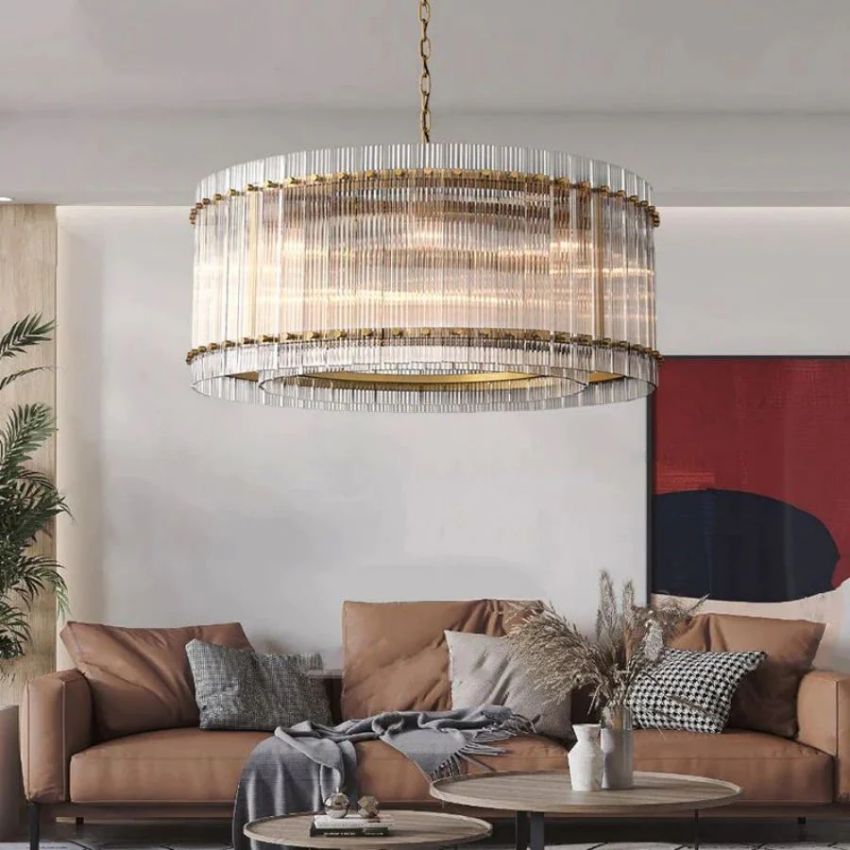 Sanrico Glass Round Chandelier 37"