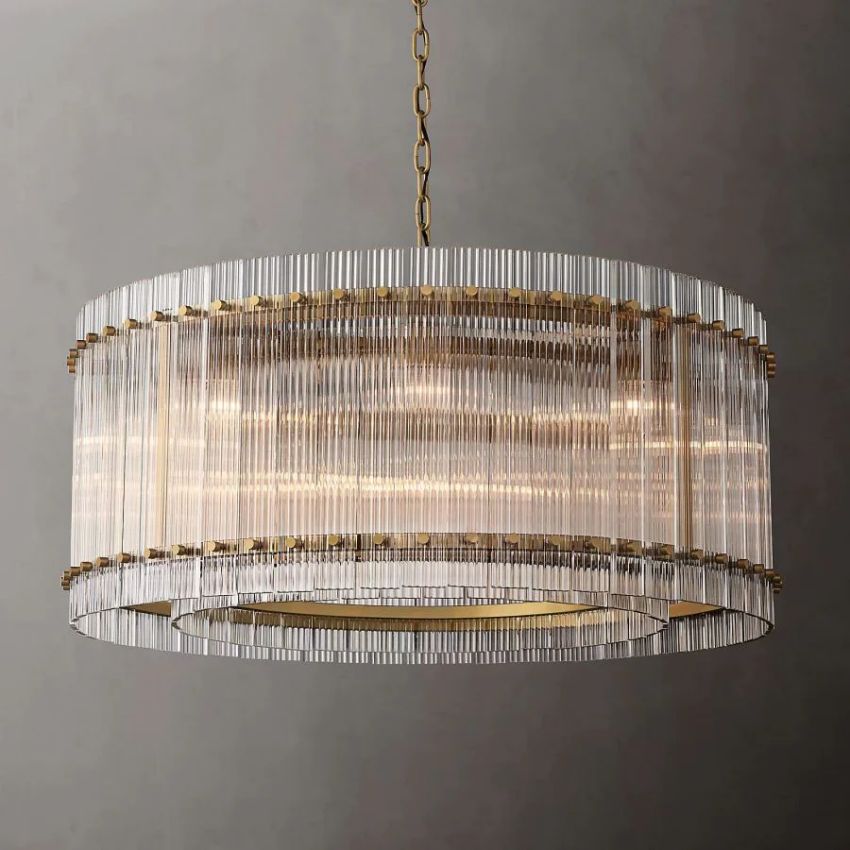 Sanrico Glass Round Chandelier 37"