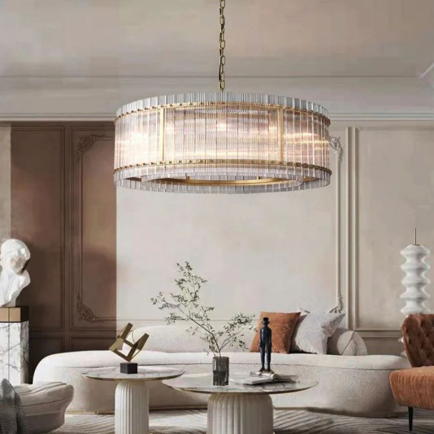 Sanrico Glass Round Chandelier 60"