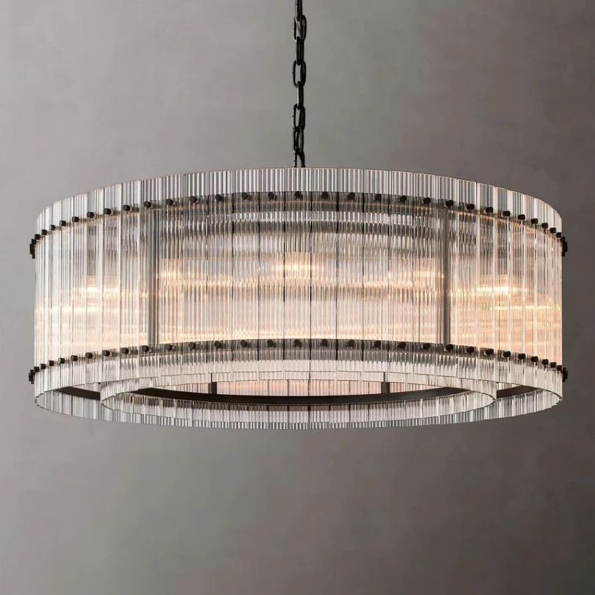 Sanrico Glass Round Chandelier 48"