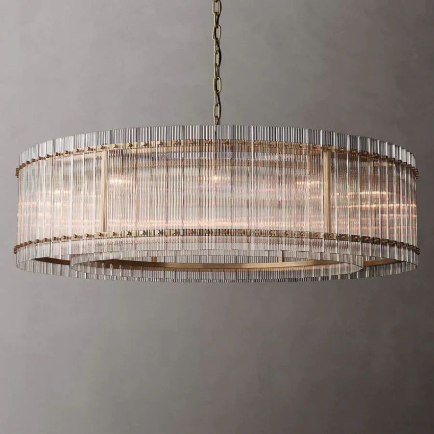 Sanrico Glass Round Chandelier 60"