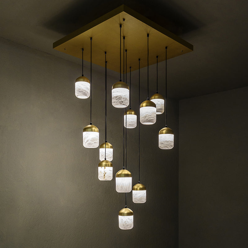 Alabaster Multi-Light Chandelier