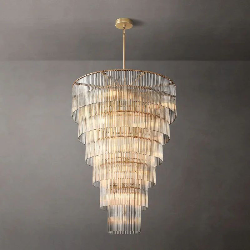Aventis Grand Glass Chandelier 36"