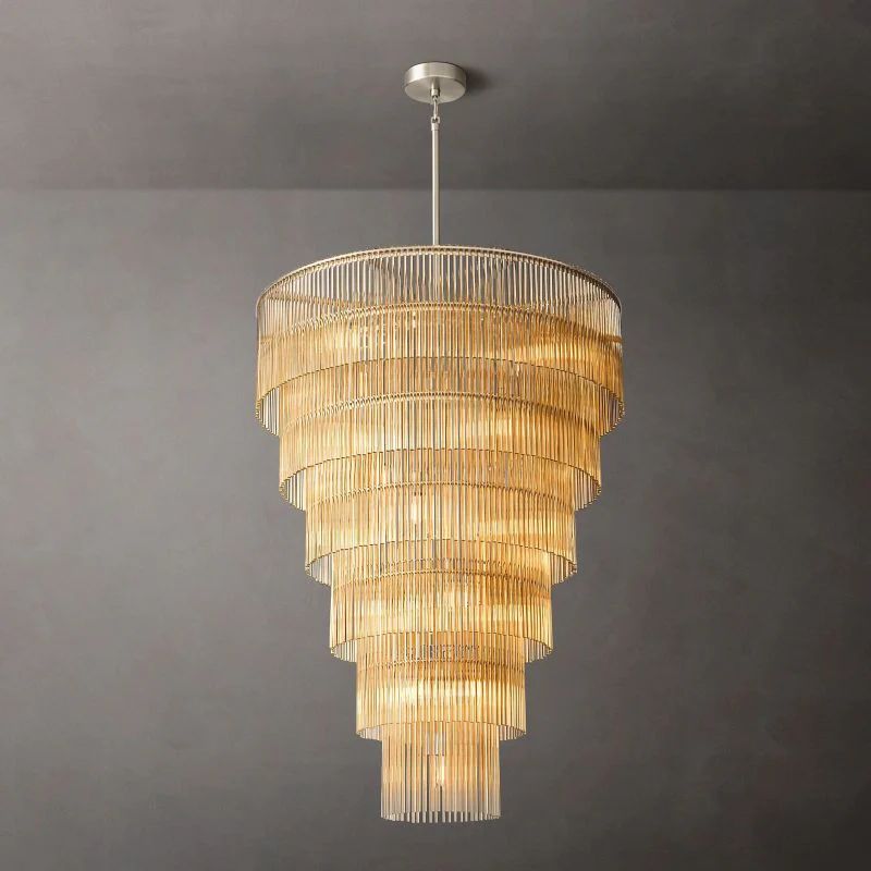 Aventis Grand Glass Chandelier 36"