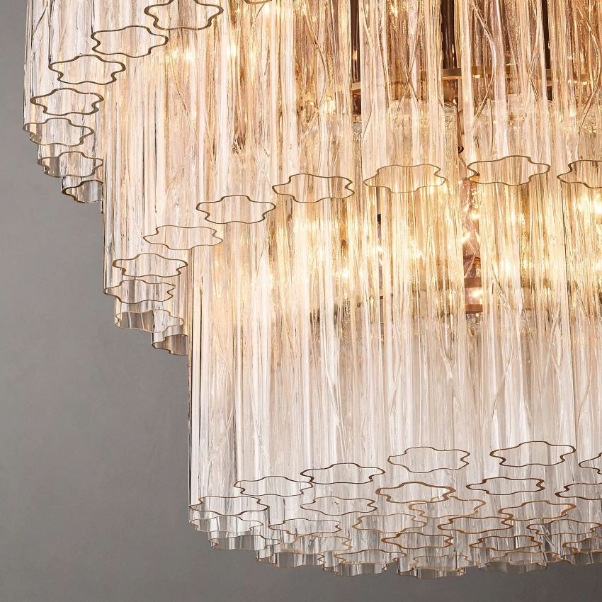Chalune Three-Tier Round Chandelier 48"