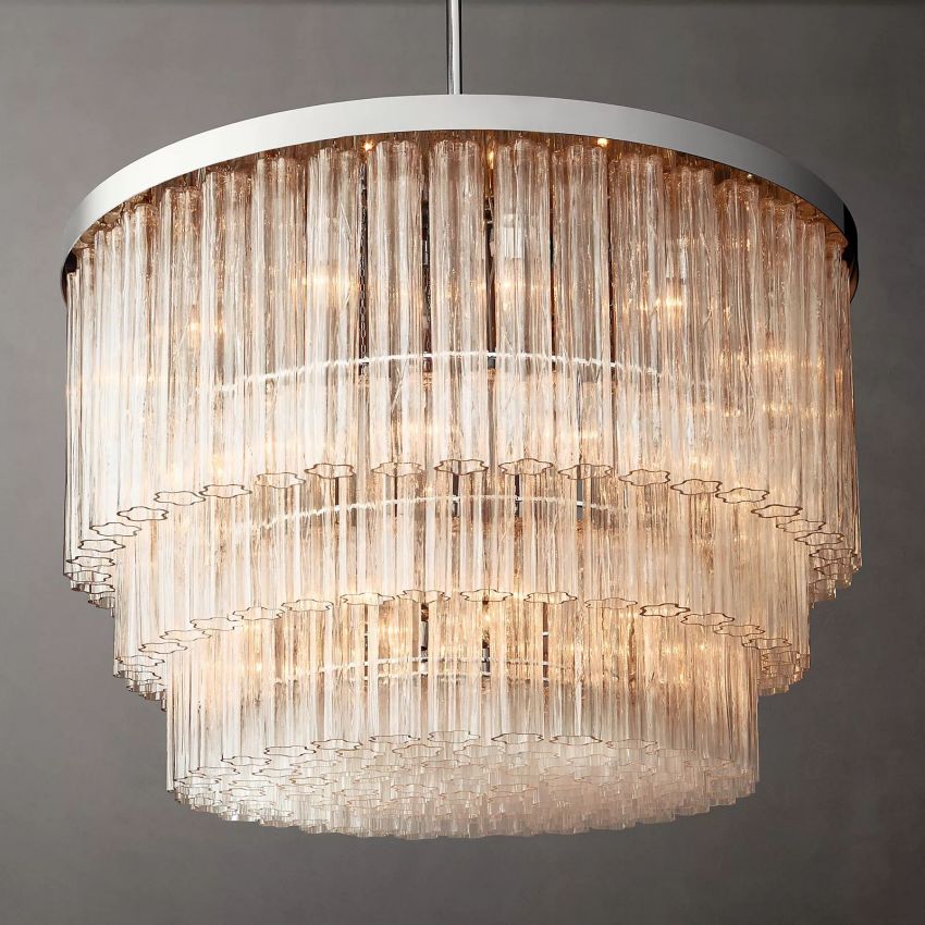 Chalune Three-Tier Round Chandelier 48"
