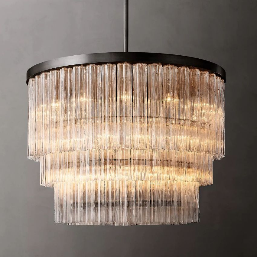 Chalune Three-Tier Round Chandelier 48"