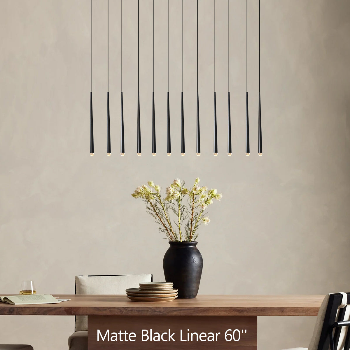 Alarico Linear Chandelier 60"