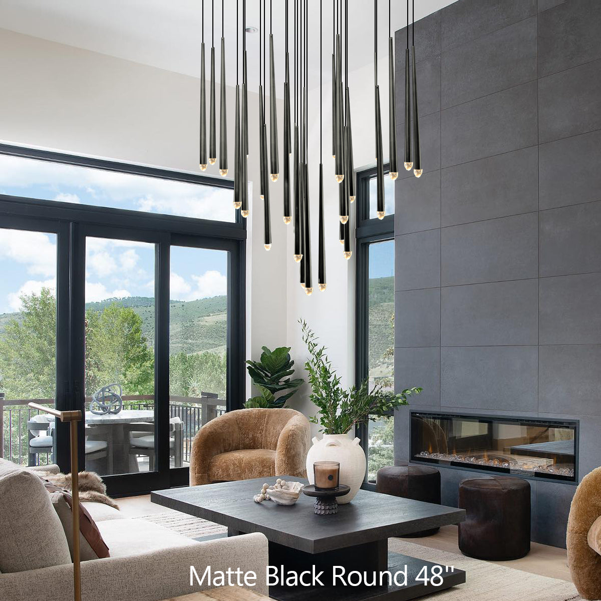Alarico Round Chandelier 48"