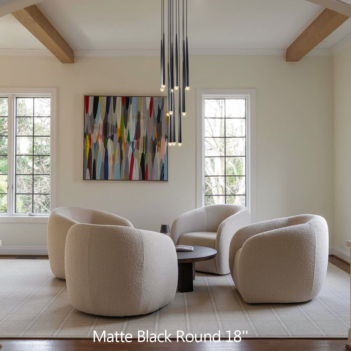 Alarico Round Chandelier 18"