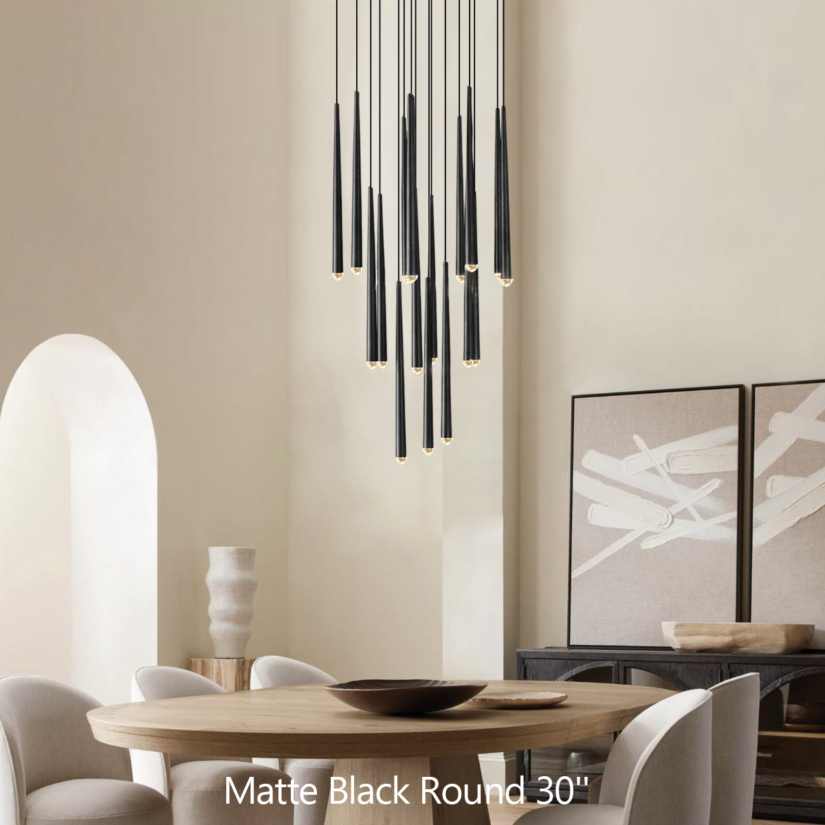 Alarico Round Chandelier 30"