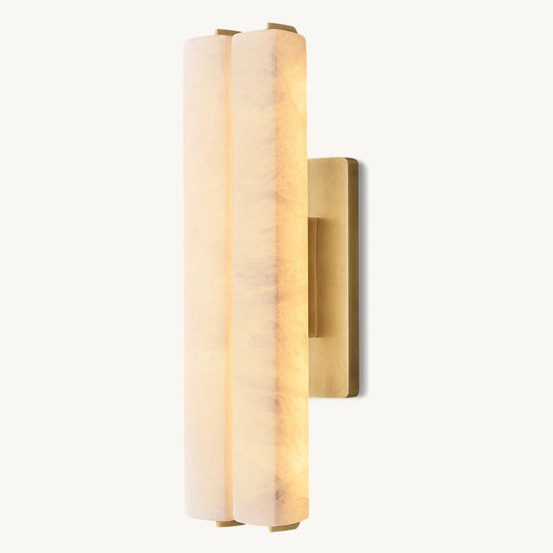 Astrelle Alabaster Double Wall Sconce