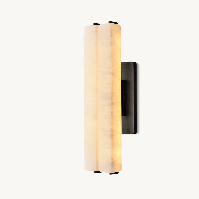 Astrelle Alabaster Double Wall Sconce