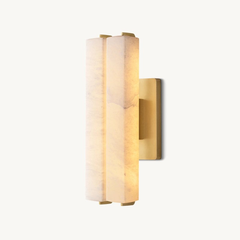 Astrelle Alabaster Double Wall Sconce