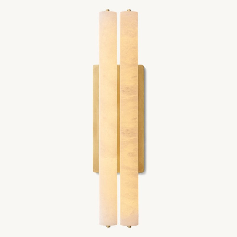 Astrelle Alabaster Double Wall Sconce