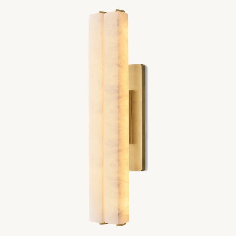 Astrelle Alabaster Double Wall Sconce