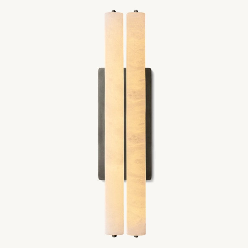 Astrelle Alabaster Double Wall Sconce
