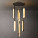 Astrelle Alabaster Round Chandelier 24"