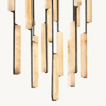 Astrelle Alabaster Round Chandelier 40"