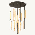 Astrelle Alabaster Round Chandelier 40"