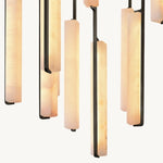 Astrelle Alabaster Round Chandelier 56"