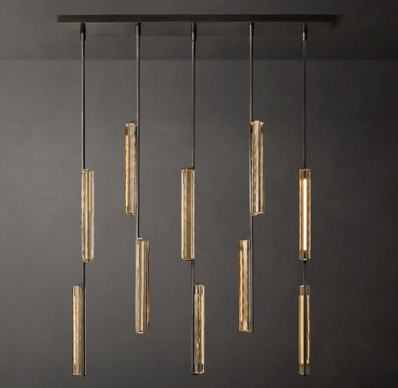 Astrelle Crystal Linear Chandelier 54"