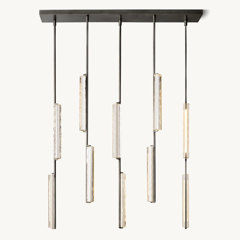 Astrelle Crystal Linear Chandelier 54"