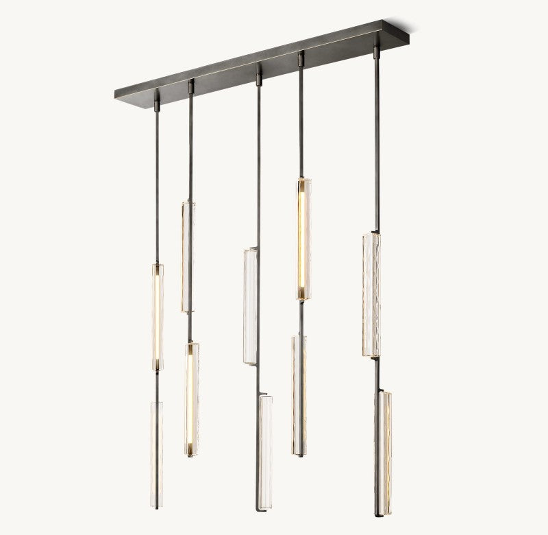 Astrelle Crystal Linear Chandelier 54"