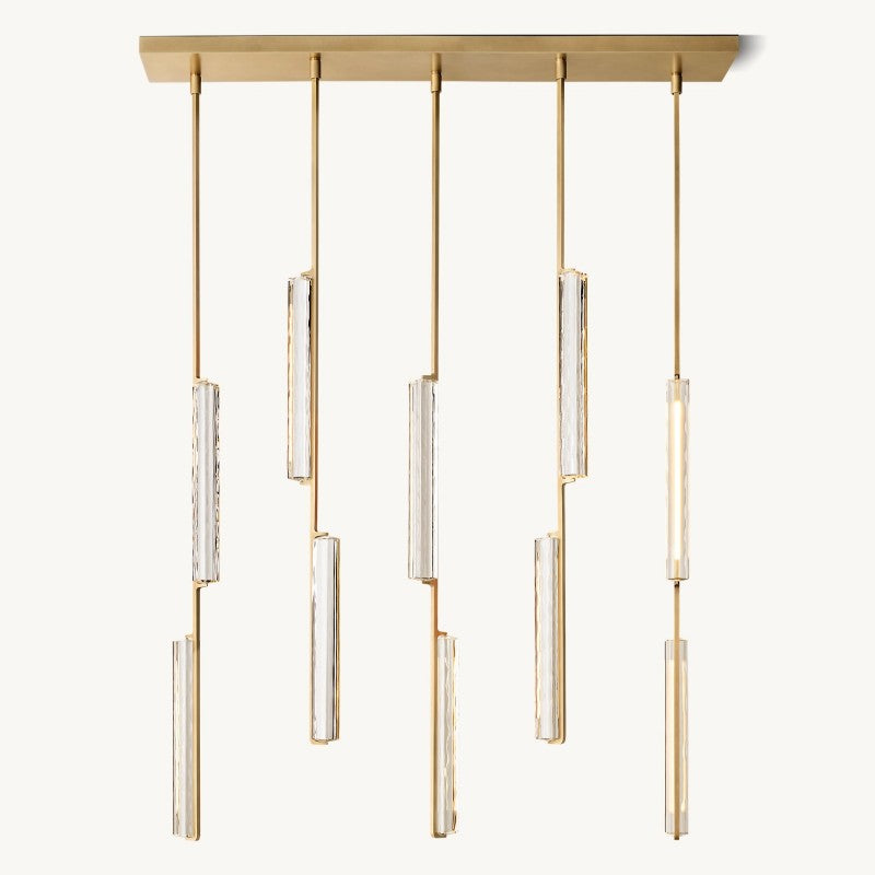 Astrelle Crystal Linear Chandelier 54"
