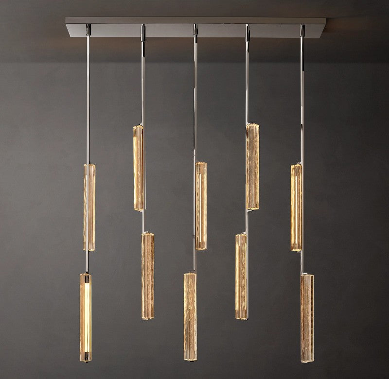 Astrelle Crystal Linear Chandelier 54"