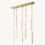 Astrelle Crystal Linear Chandelier 54"