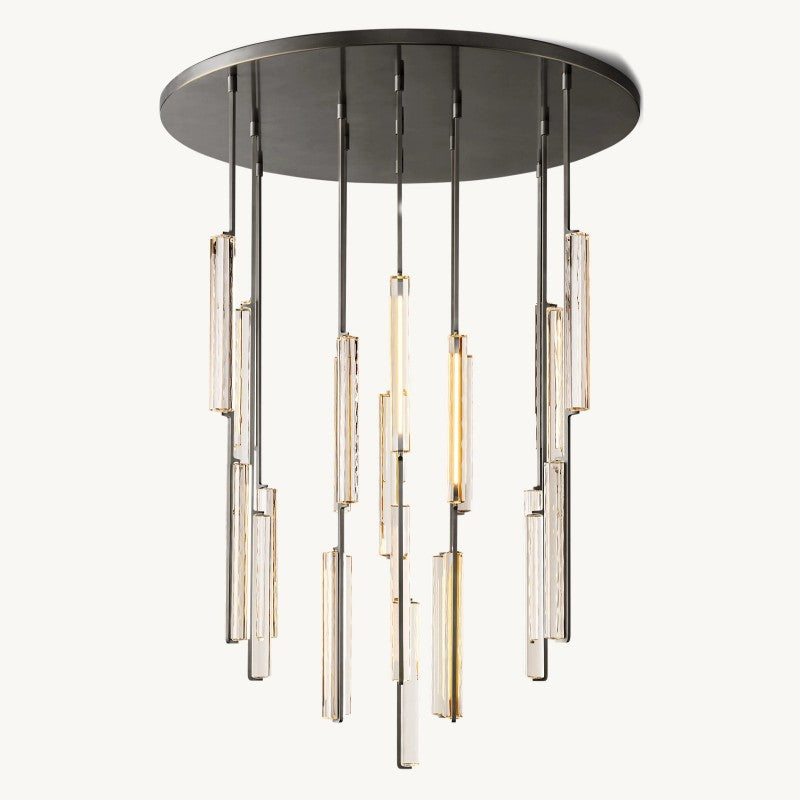Astrelle Crystal Round Chandelier 56"
