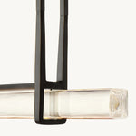 Astrelle Crystal Single Bar Linear Chandelier 60"