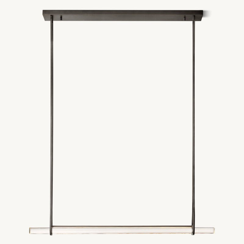Astrelle Crystal Single Bar Linear Chandelier 60"