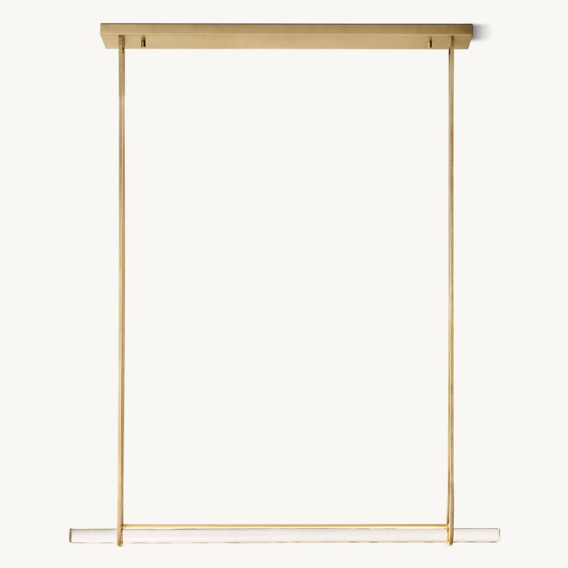 Astrelle Crystal Single Bar Linear Chandelier 60"