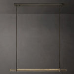 Astrelle Crystal Single Bar Linear Chandelier 60"