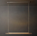 Astrelle Crystal Single Bar Linear Chandelier 60"