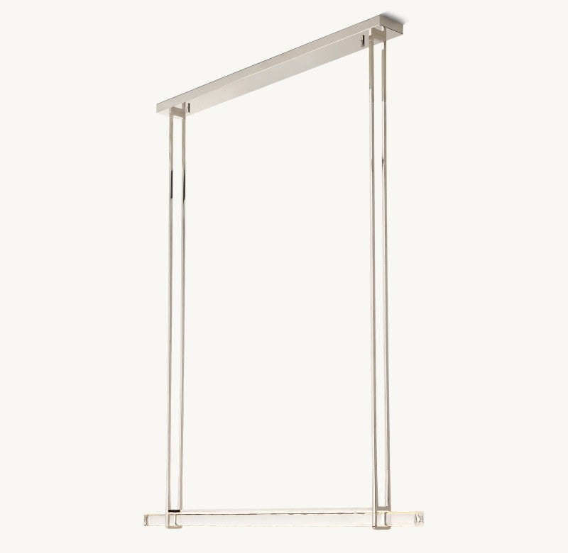 Astrelle Crystal Single Bar Linear Chandelier 60"