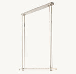 Astrelle Crystal Single Bar Linear Chandelier 60"