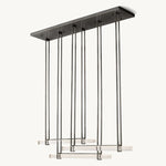 Astrelle Crystal Triple Bar Linear Chandelier