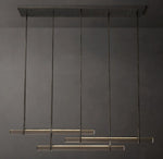 Astrelle Crystal Triple Bar Linear Chandelier