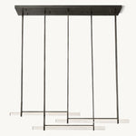Astrelle Crystal Triple Bar Linear Chandelier