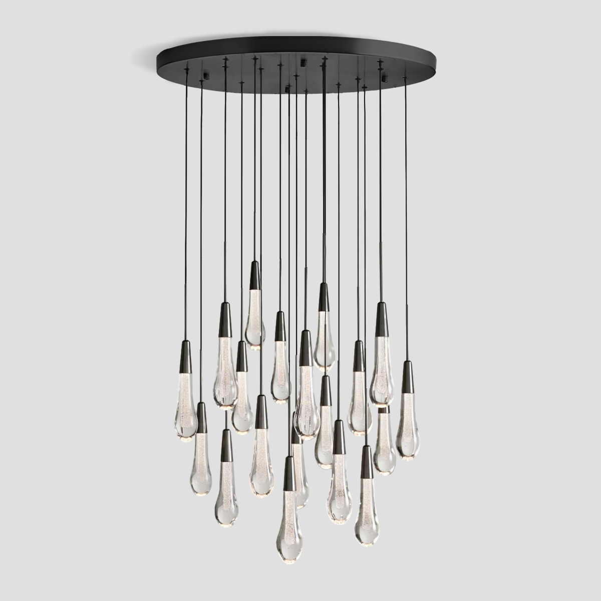 Soltaire Raindrop Round Chandelier