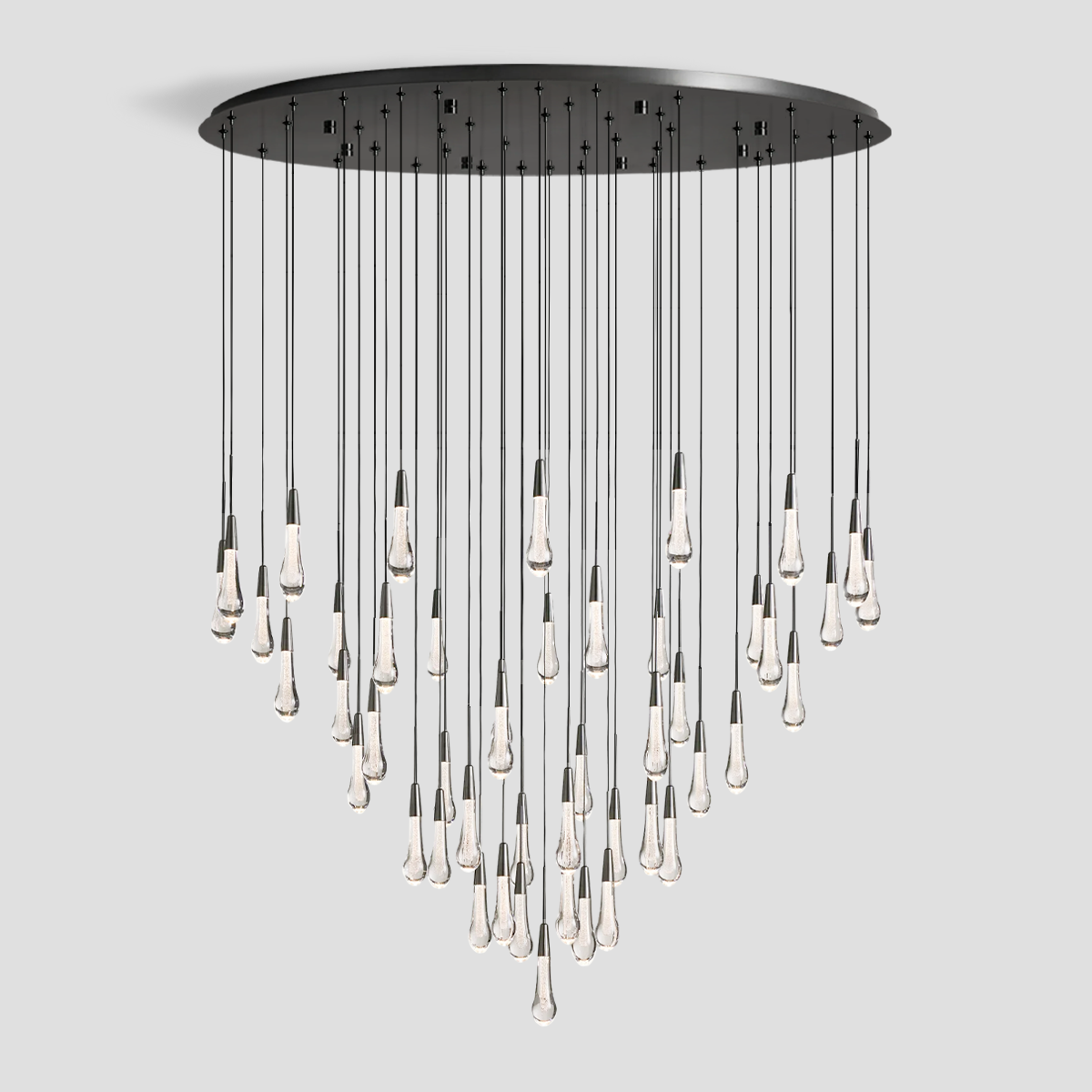 Soltaire Raindrop Round Chandelier